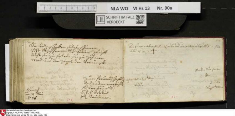 Stammbuch des Ernst Philipp Ludwig Zellmann (1763-1795) aus
                           Braunschweig