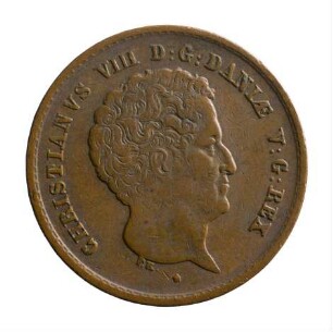 Münze, Schilling (Skilling), 1842