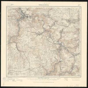 Meßtischblatt 137 : Schwarzenberg, 1920 : Schwarzenberg. - Aufgen. 1913, hrsg. 1917, einz. Nachtr. 1920. - 1:25000. - Leipzig, 1920. - 1 Kt.