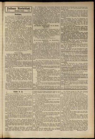 Dritte Ausgabe vom Samstag, den 04. Januar 1913.