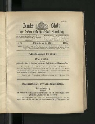 No. 36, 2. März 1904.