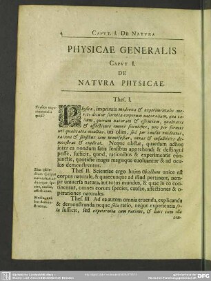 Physicae Generalis