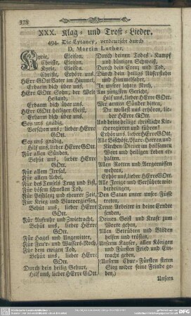 XXX. Klag- und Trostlieder