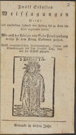 Zwölf Sibyllen Weissagungen