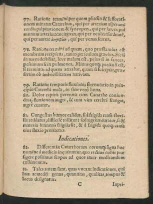 Indicationes.