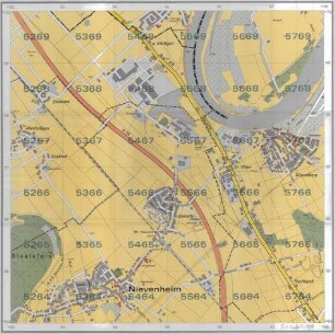 Stadtkarte Düsseldorf in 16 Blättern, Blatt 5264