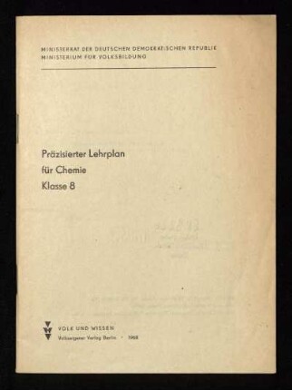 1968: Klasse 8