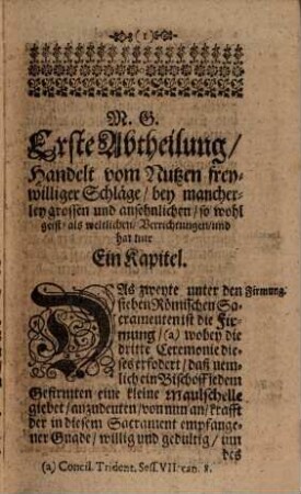 Flagellum Salutis : Das ist: Curieuse Erzählung, Wie mit Schlägen Allerhand schwere, langweilige, und fast unheylbare Kranckheiten Kranckheiten ... curiret worden ...