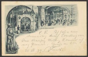 Ansichtskarte Gaststätte "Der Burghof", Oranienstraße 140 [2/2]