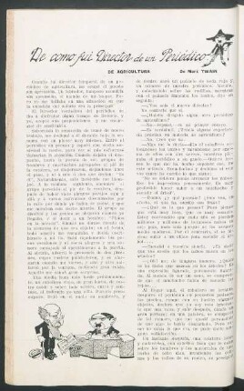 De como fui director de un periódico de agricultura