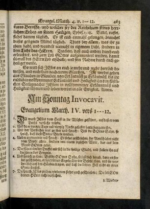 463-466, Evangelium; Eingang