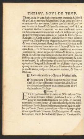 Dominica infra octavas Nativitatis.