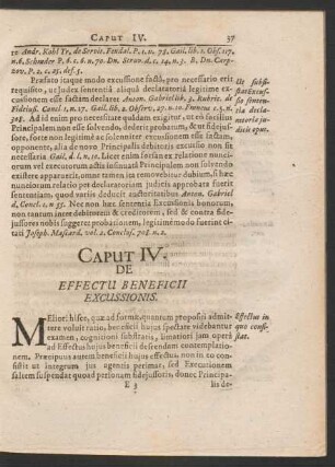 Caput IV. De Effectu Beneficii Excussionis.