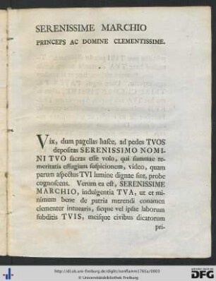 Serenissimo Principi Ac Domino Domino Friderico Christiano ...