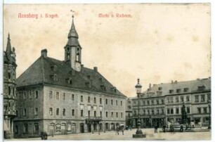 Annaberg. Markt mit Rathaus