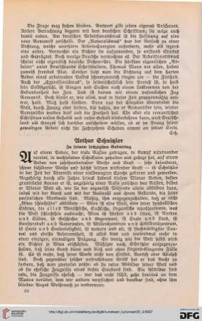 35: Arthur Schnitzler : zu seinem sechzigsten Geburttag
