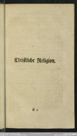[Zweites Buch] Christliche Religion