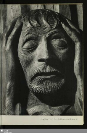Magdeburg. Dom, Detail des Ehrenmals von Barlach