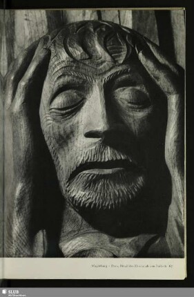 Magdeburg. Dom, Detail des Ehrenmals von Barlach