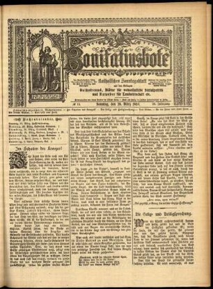Erste Ausgabe vom Sonntag, den 28. März 1909.