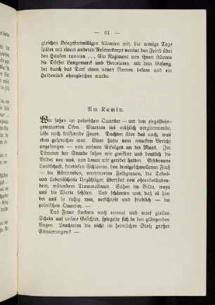 61, Im Kamin