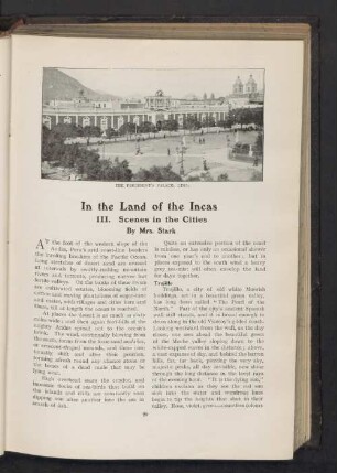 In the land of the incas. III. Scenes in the cities
