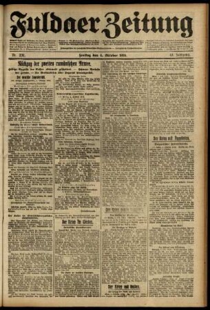 Ausgabe vom Freitag, den 06. Oktober 1916.
