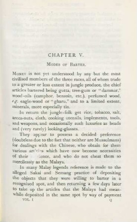 Chapter V. Modes of Barter
