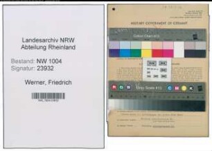 Entnazifizierung Friedrich Werner , geb. 09.10.1903 (Schuhhaendler)