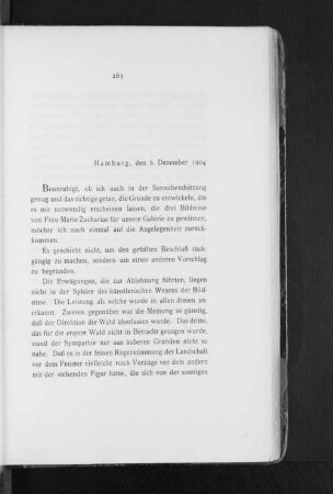 Hamburg, den 6. Dezember 1904