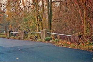 Schäperbarg: Granitquaderbrücke über die Barnitz: Draufsicht: Fahrbahn, Geländer