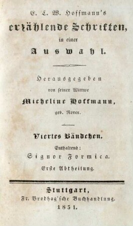 Bändchen 4: Signor Formica