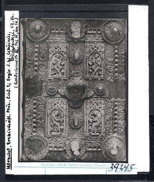 Utrecht, Erzbischöfl. Museum: Buchdeckel Evangeliar des Hl. Lebuinus. 12. Jhd.