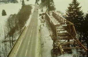 Einsatz des SS 80-Brückengerätes, beim Umbau der Tiefentalbrücke bei Roßhaupten