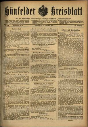 Ausgabe vom Dienstag, den 17. Dezember 1918.