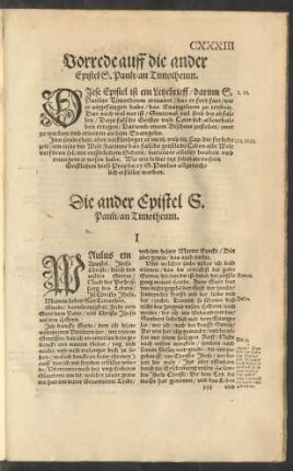Vorrede auff die ander Epistel S. Pauli/ an Timotheum.