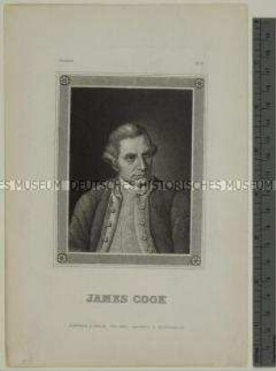 Porträt des britischen Entdeckungsreisenden James Cook