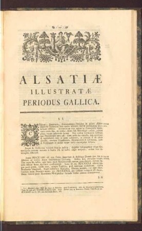 Alsatiae Illustratae Periodus Gallica