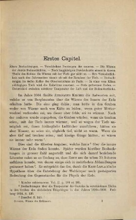 Ueber die Wärme im Innern der Erde und ihre möglichst fehlerfreie Ermittelung