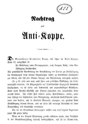 Nachtrag zum Anti=Koppe.