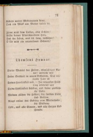Thomsons Hymnus.