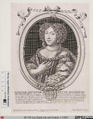 Bildnis Eleonora Maria Josepha, Herzogin von Lothringen, geb. Erzherzogin von Österreich, verw. Königin von Polen