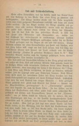 Tod und Leichenbestattung
