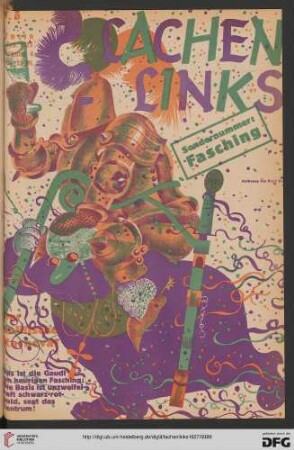 Nr. 8 („Sondernummer: Fasching“)