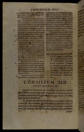 Consilium XLII.