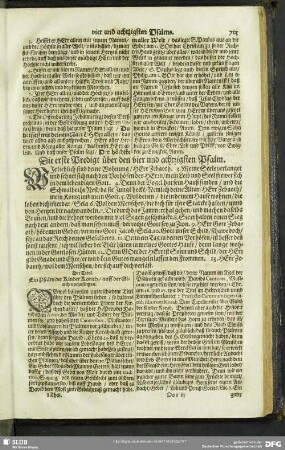 Auslegung des vier und achtzigsten Psalms