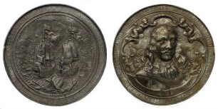 Niederlande: Medaille auf den Seesieg der Niederländer unter Admiral Tromp über die Engländer