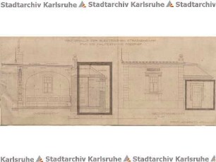 Beichel, Friedrich. Wartehalle der Elektrischen Straßenbahn für die Haltestelle Hauptfriedhof