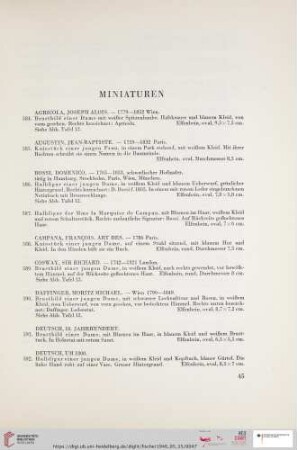 Miniaturen (Nr. 584 - 676)