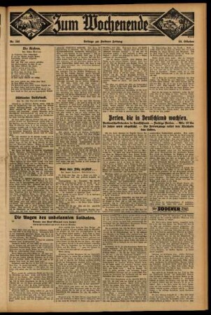 Dritte Ausgabe vom Sonntag, den 18. Oktober 1931.